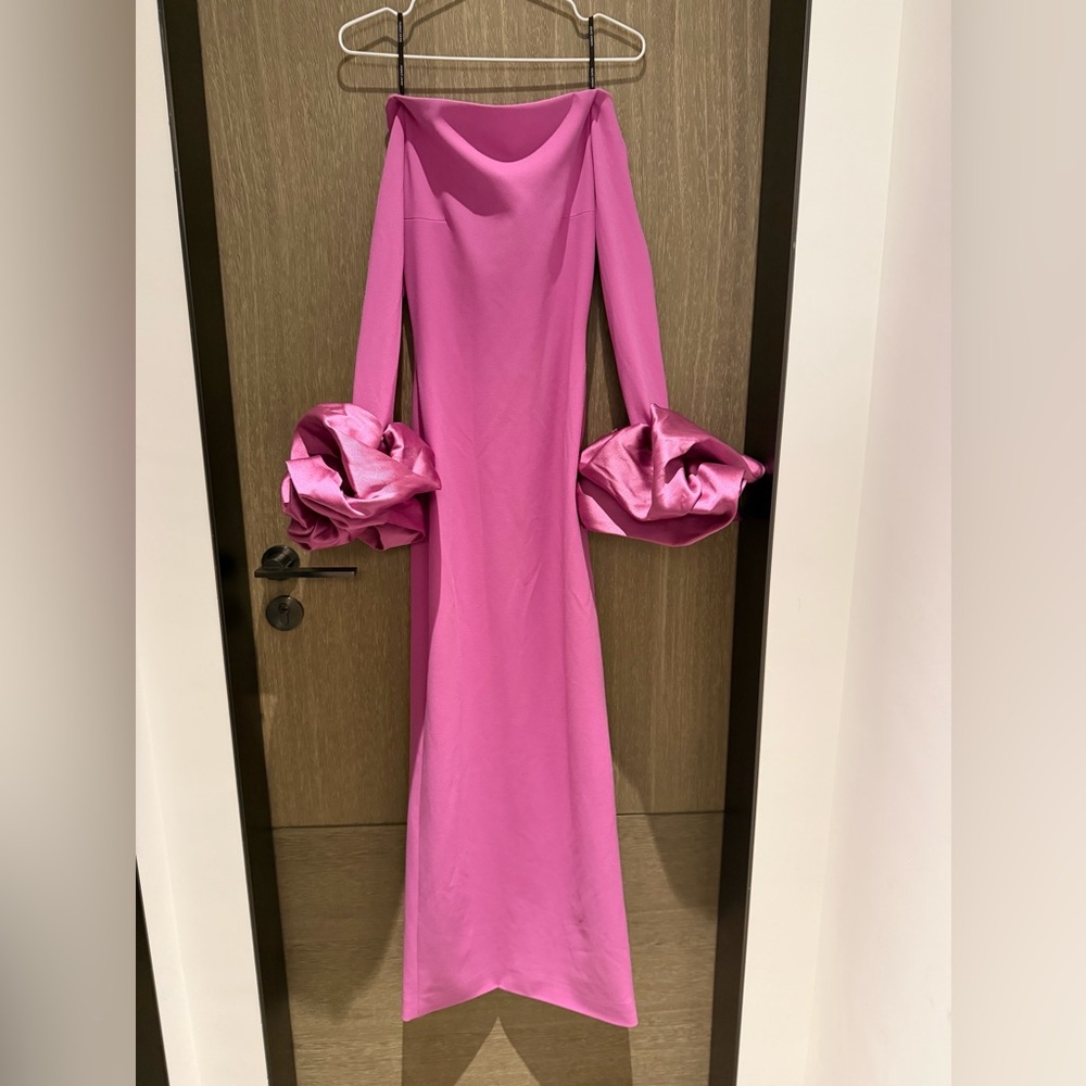 Solace London The Talia Maxi Dress in Berry Pink RRP$706 - Picture 2 of 9